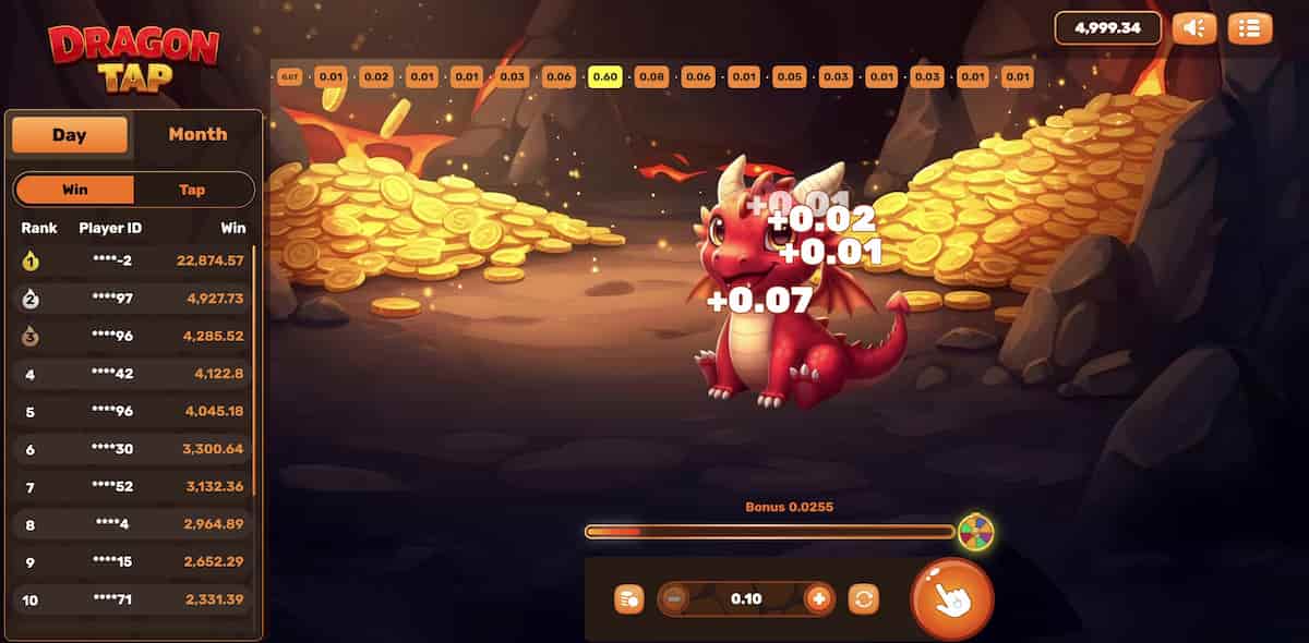 Dragon Tap gameplay screenshot 1