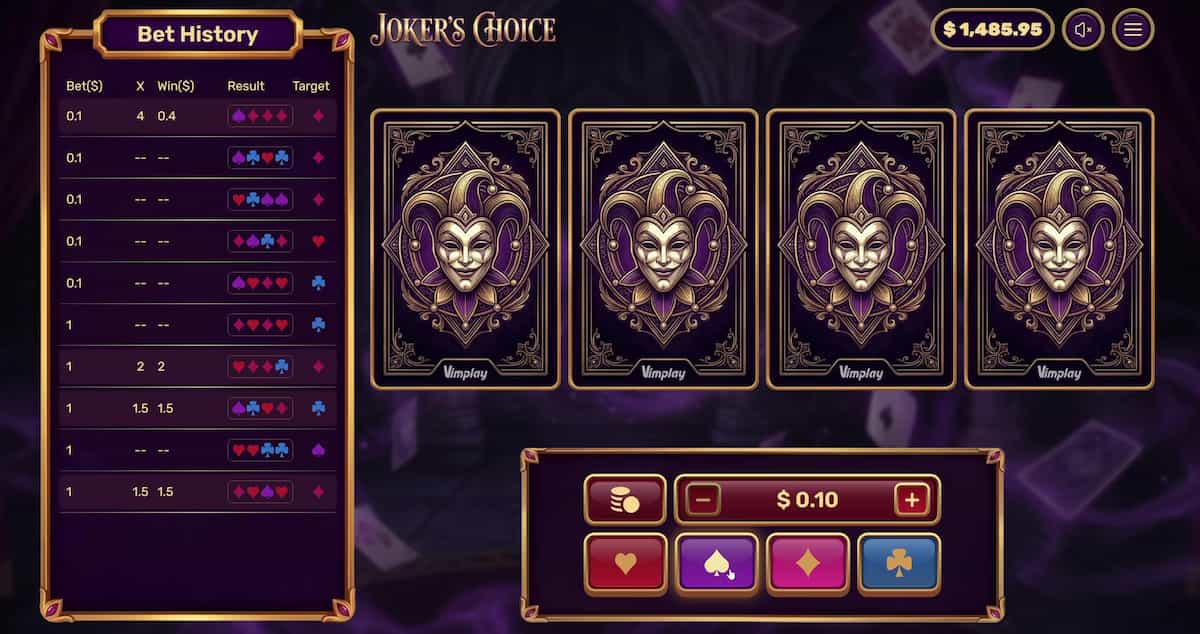 Joker's Choice gameplay screenshot 1